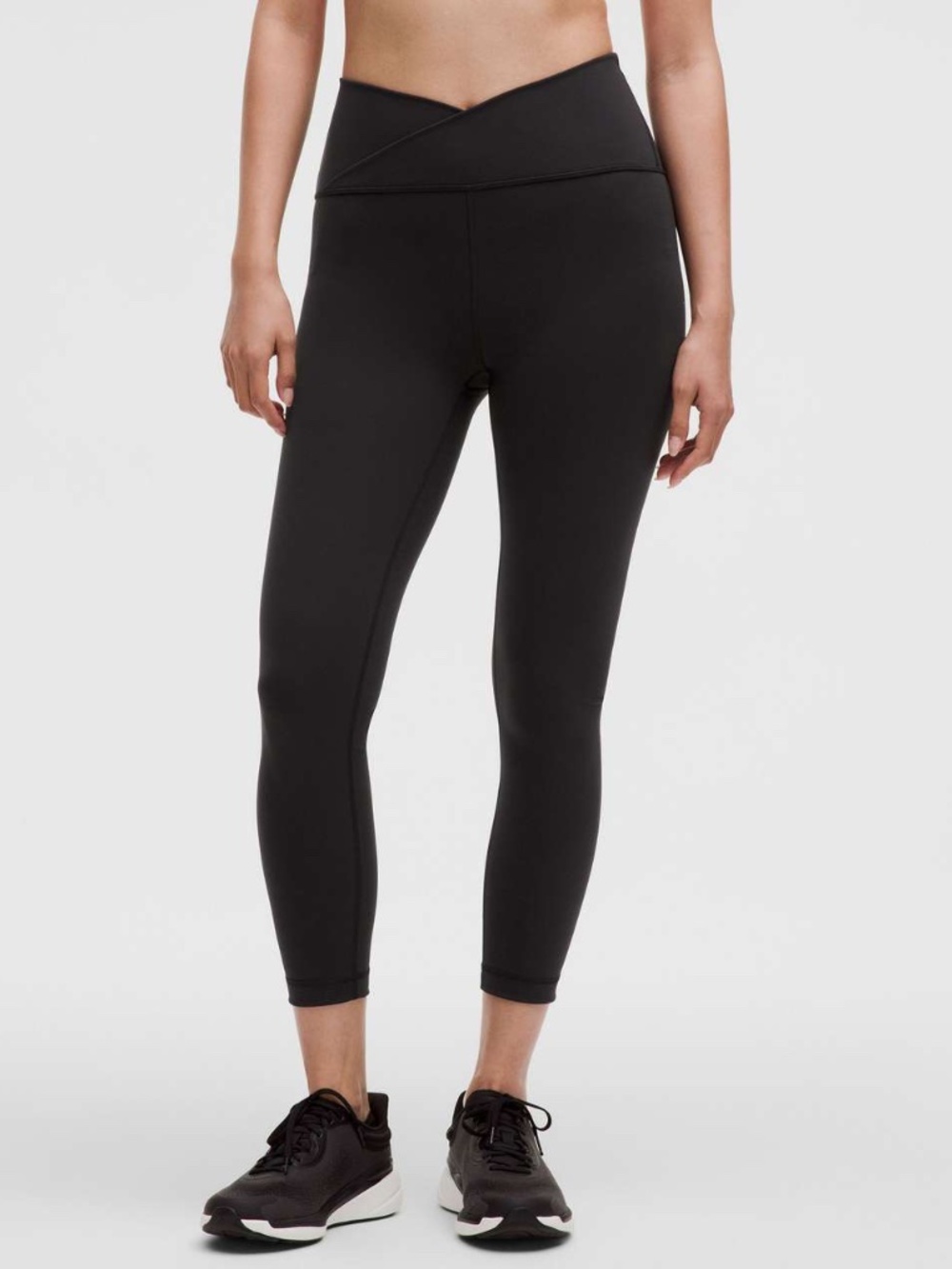 Lululemon Wunder Train High-Rise Cross-Waist Tights  Black SZ 10